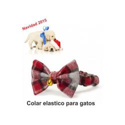 COLLAR ELASTICO MASCOTA Palomita Navidad Perros y gatos.